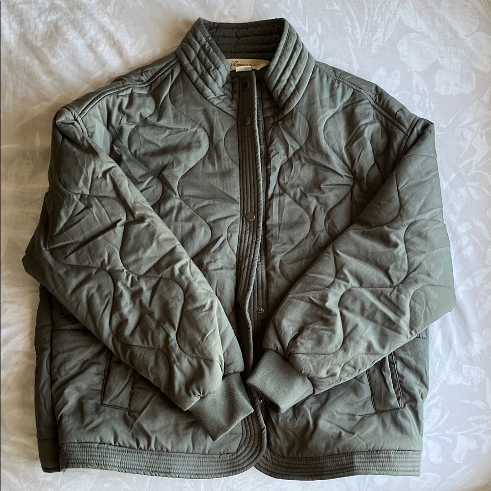 Women’s Quilted Jacket - Olive Green